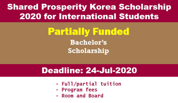 Shared Prosperity Korea Scholarship 2020 for International Students