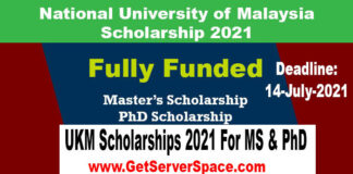 UKM Scholarships 2021 in Malaysia For MS & PhD [Fully Funded]