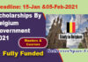 Master & Training Scholarships By Belgium Government 2021 [Fully Funded]