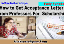 How to Get Acceptance Letter From Professors For Fully Funded Scholarships