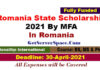 Romania State Scholarship 2021 By MFA For Foreign Students[Fully Funded]
