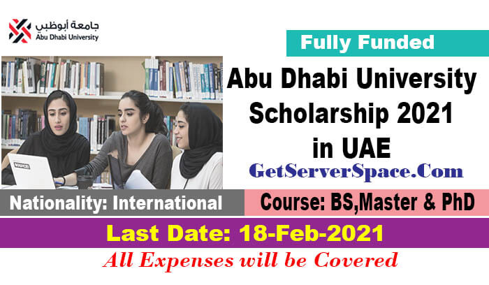 Abu Dhabi University Scholarship 2021 in UAE[Fully Funded]