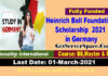 Heinrich Boll Foundation Scholarship  2021 in Germany [Fully Funded]