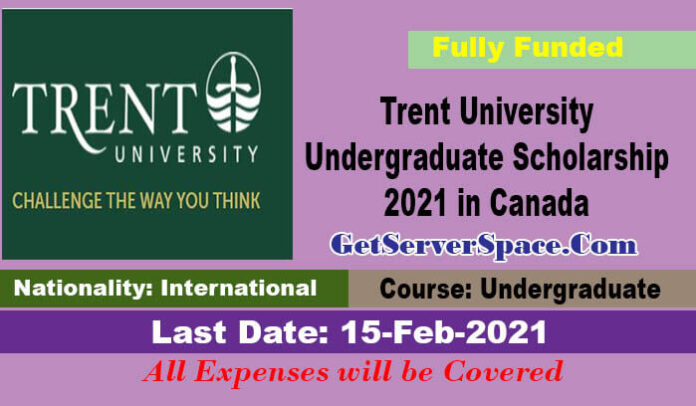 Trent University Undergraduate Scholarship 2021 In Canada |Fully Funded