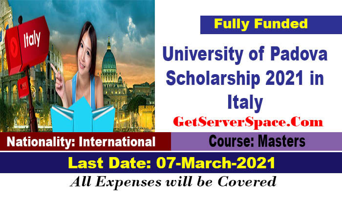 International Students are advised to apply for University of Padova Biomedical Sciences Scholarship 2021 in Italy to pursue Master Degree Programs.
