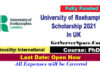 University of Roehampton Scholarship 2021 in UK for PhD[Fully Funded]