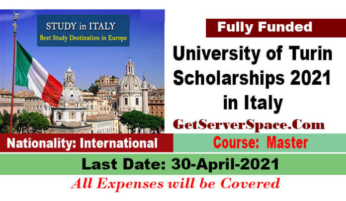 University of Turin Scholarships 2021 in Italy For International Students