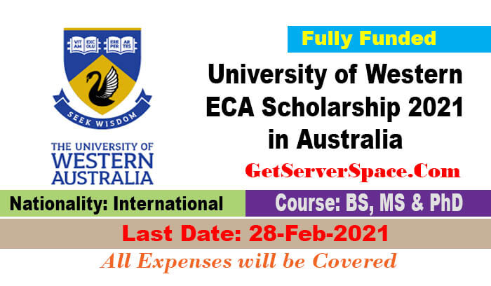 University of Western ECA Scholarship 2021 in Australia[Fully Funded]