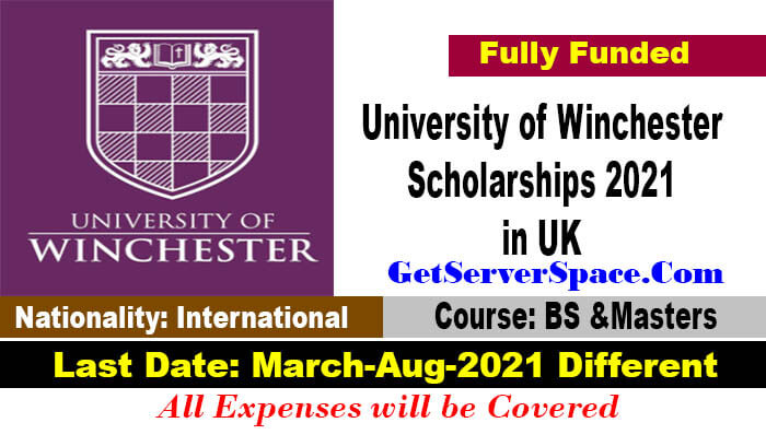 University of Winchester Scholarships 2021 in UK [Fully Funded]