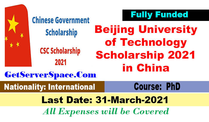 Beijing University of Technology Scholarship 2021 in China [Fully Funded]