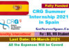 CRG International Summer Internship 2021 in Spain [Fully Funded]