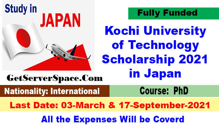 Kochi University of Technology Scholarship 2021 in  Japan [Fully Funded]
