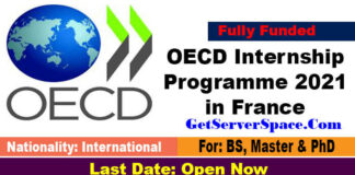 OECD Internship Programme 2021 in France[Fully Funded]