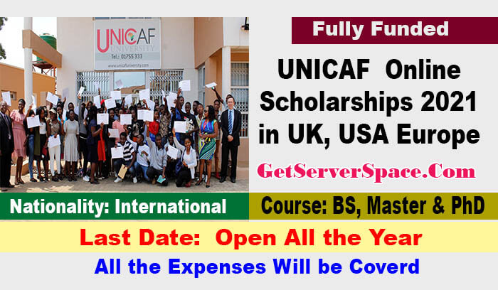 UNICAF Online Scholarships 2021 For International Students[Fully Funded]