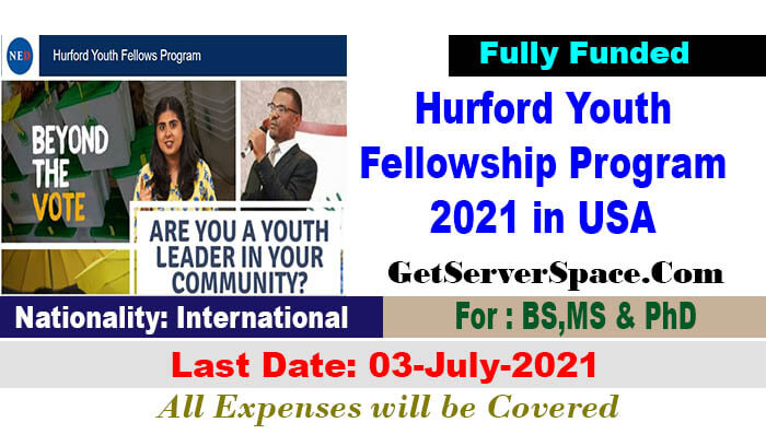 Hurford Youth Fellowship Program  2021 in the United States [Fully Funded]