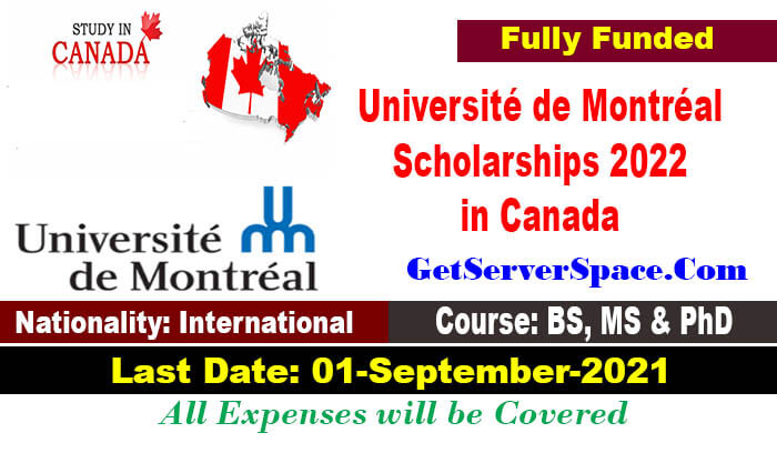 Université de Montréal Scholarships 2022 in Canada [Fully Funded]