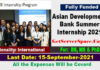 Asian Development Bank Summer Internship opportunities 2021