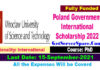 Poland Government International Scholarship 2022 Fully Funded