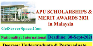 APU International Merit Scholarships 2021 in Malaysia Funded