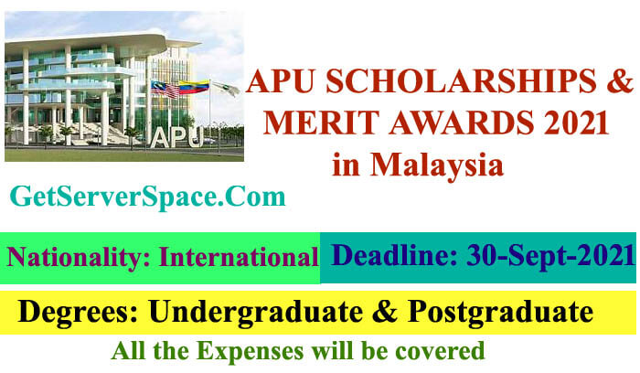 APU International Merit Scholarships 2021 in Malaysia Funded