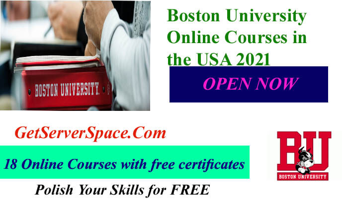 Boston University Online Courses in the USA 2021 