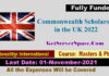 Commonwealth Fully Funded Scholarship in the UK 2022
