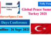 Global Peace Summit Turkey 2021 [Fully Funded Conference in Turkey]