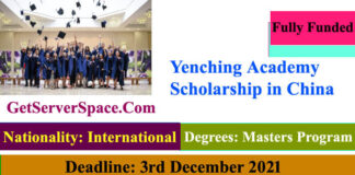 Yenching Academy Fully Funded Scholarship in China 2022 