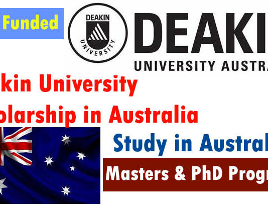 Deakin University Fully Funded Scholarship in Australia 2022