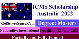 ICMS Fully & Partially Funded Scholarship Australia 2022
