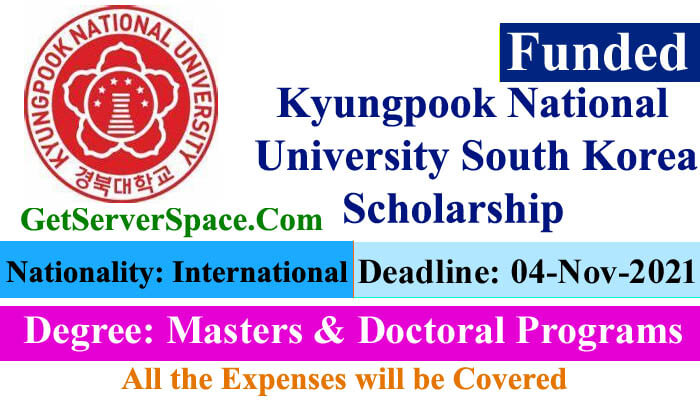 Kyungpook National University in South Korea Scholarship 2022