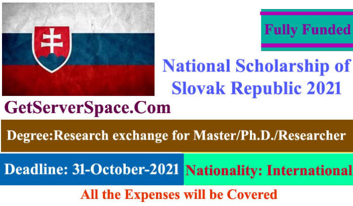 National Fully Funded Scholarship of the Slovak Republic 2021