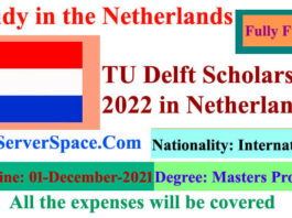TU Delft Fully Funded Scholarship 2022 in the Netherlands