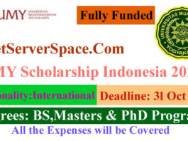 UMY Fully Funded Scholarship Indonesia 2022